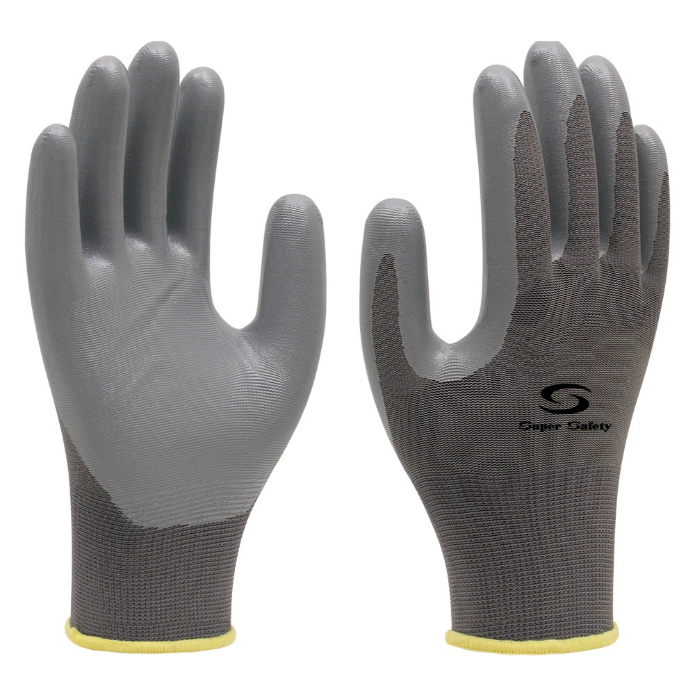 LUVA POLINYL CINZA SS 1006 BANHO NITRÍLICO CA- 32038