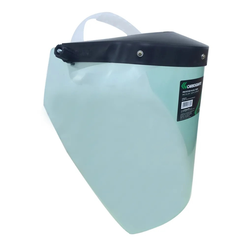 PROTETOR FACIAL CARBOGRAFITE INCOLOR 8 POLEGADAS - CA11442